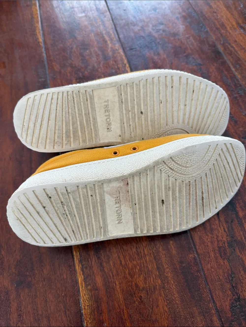 Tretorn Mustard Yellow Canvas Lace-Up womens Sneakers